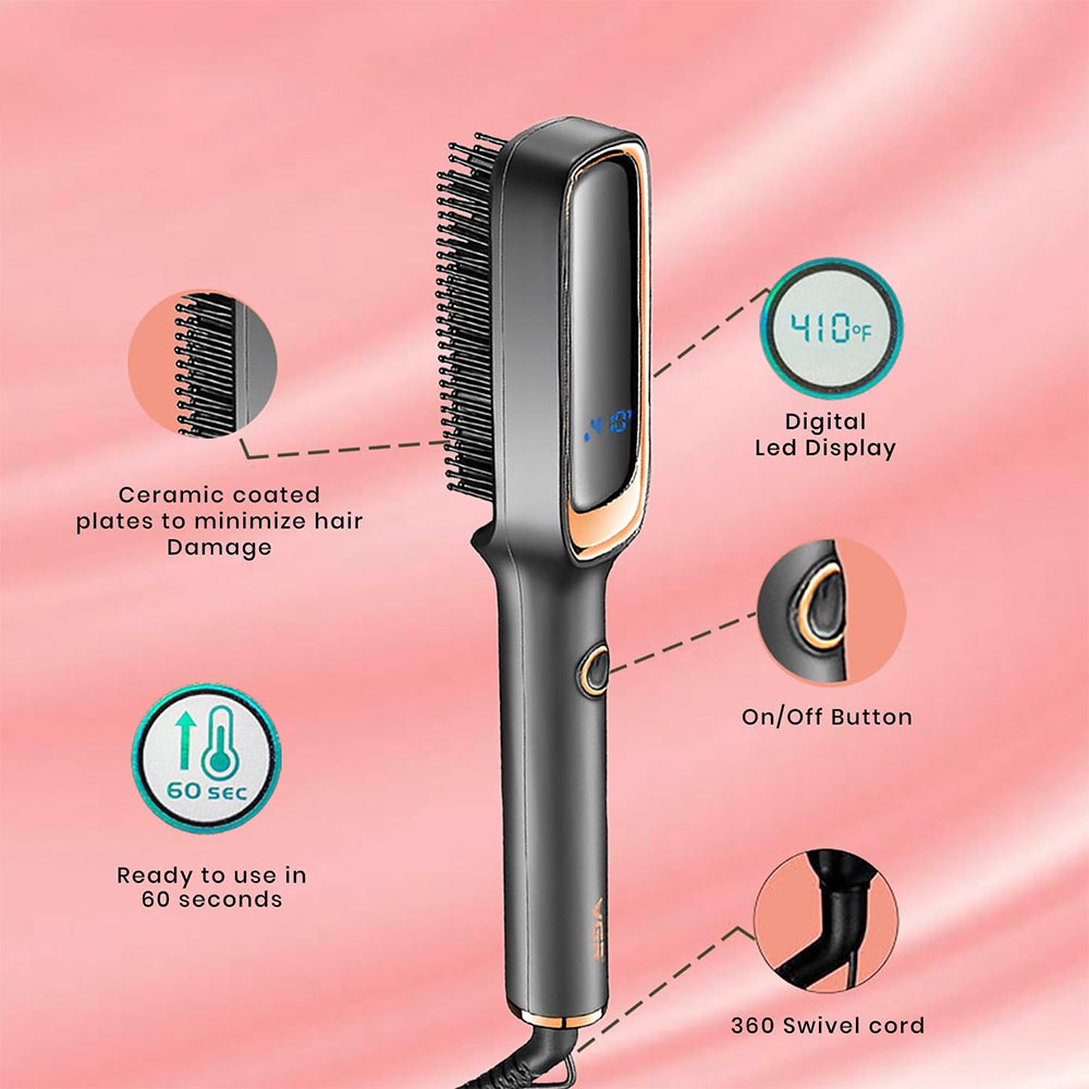 VGR Professional Hair Straightener Brush V-560