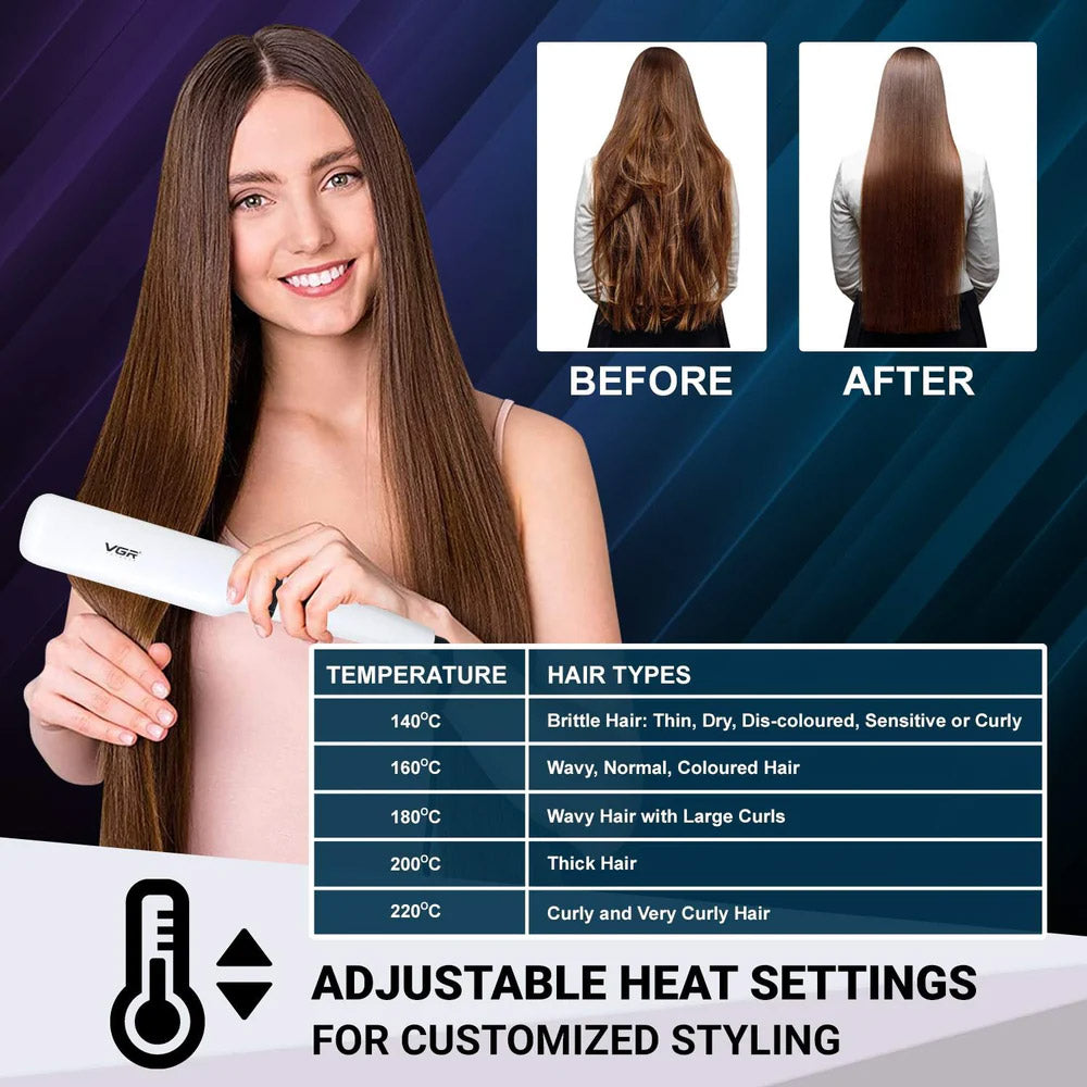 مكواة فرد الشعر في جي ار بروفيشنال V-511