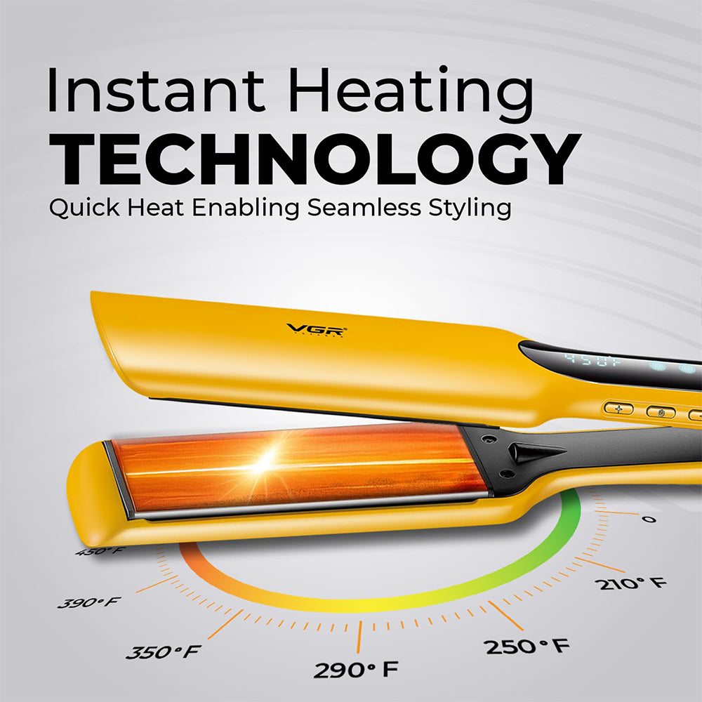 VGR Professional Hair Straightener V-521 - Yellow