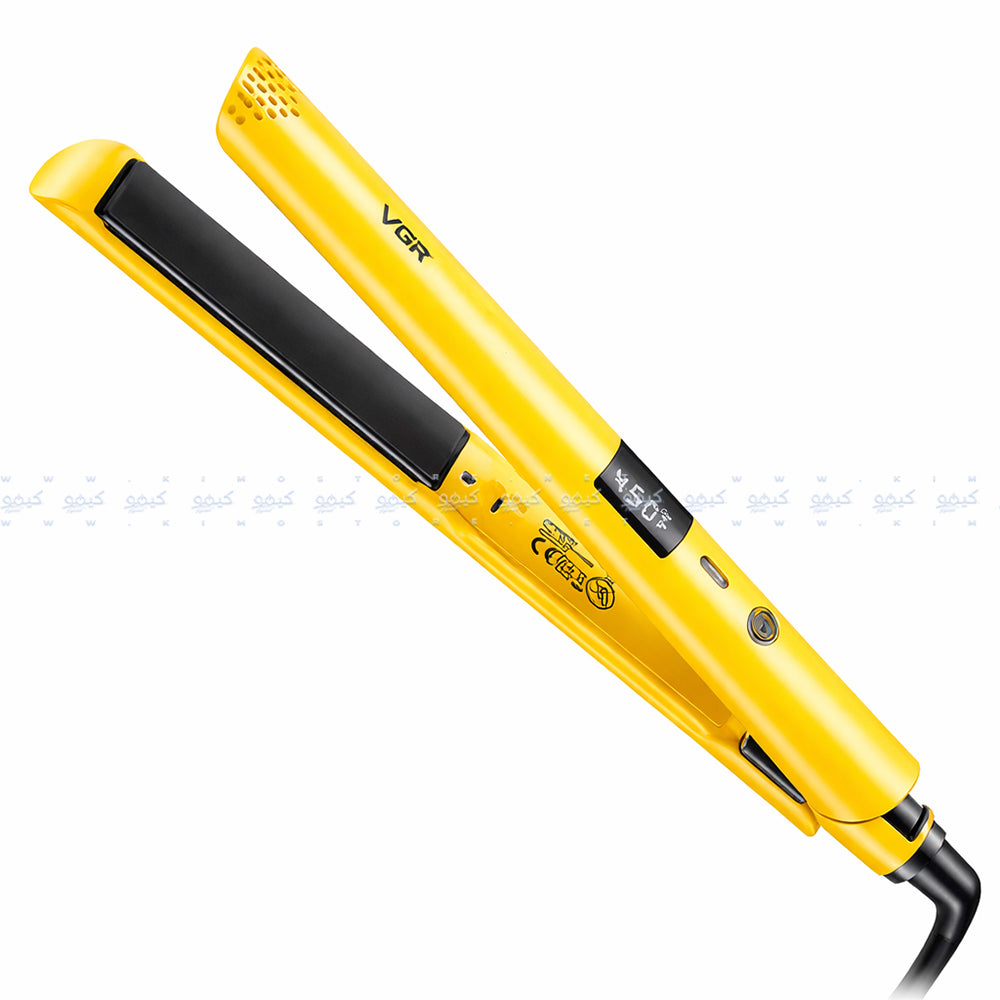 مكواة فرد الشعر في جي ار بروفيشنال V-533 - أصفر