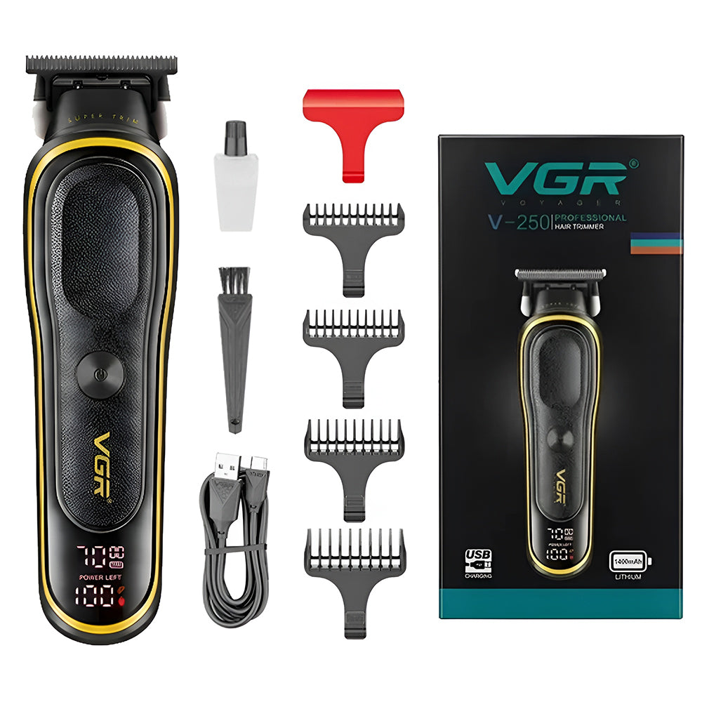 VGR Professional Hair Trimmer V-250 - Black x Yellow