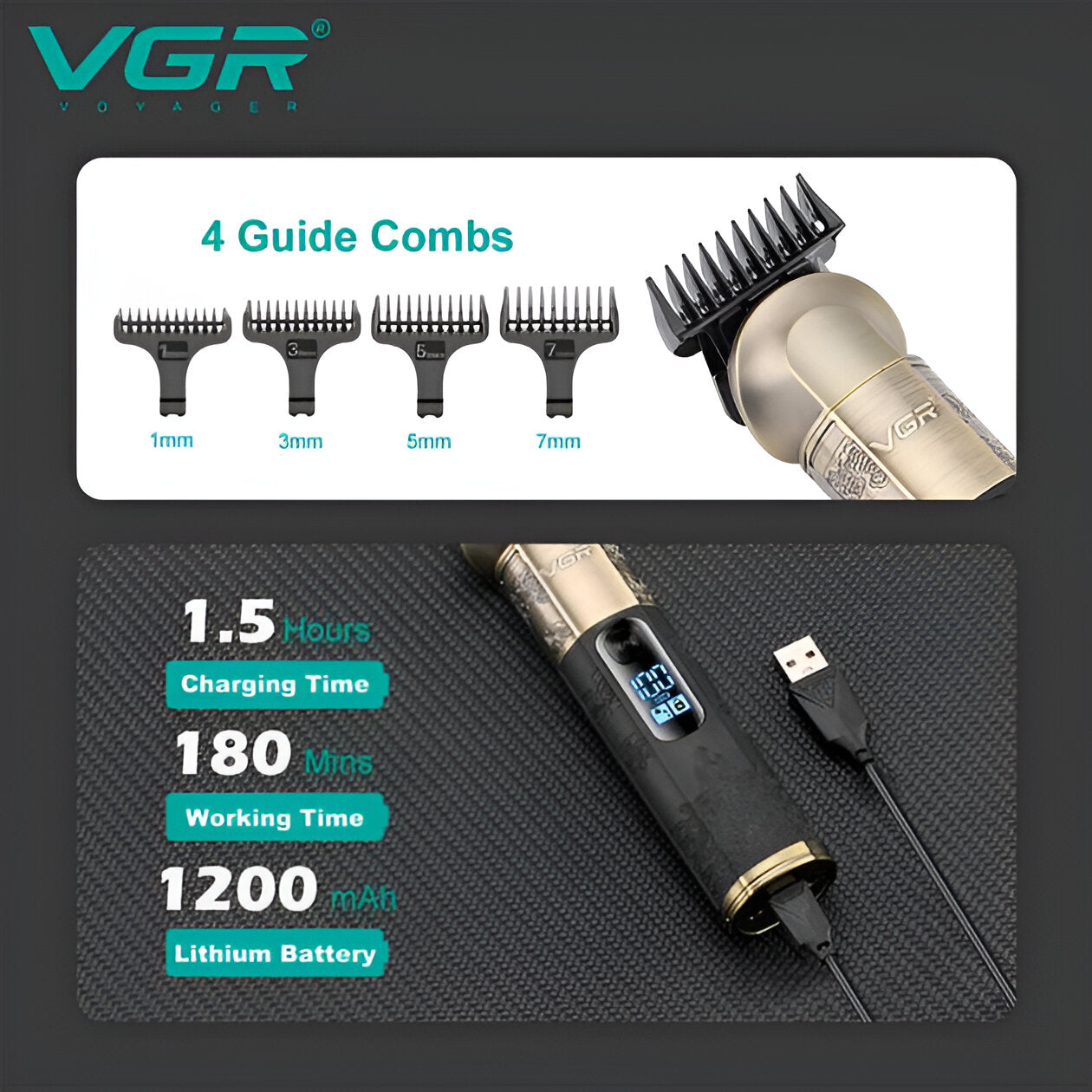 VGR Professional Hair Trimmer V-296