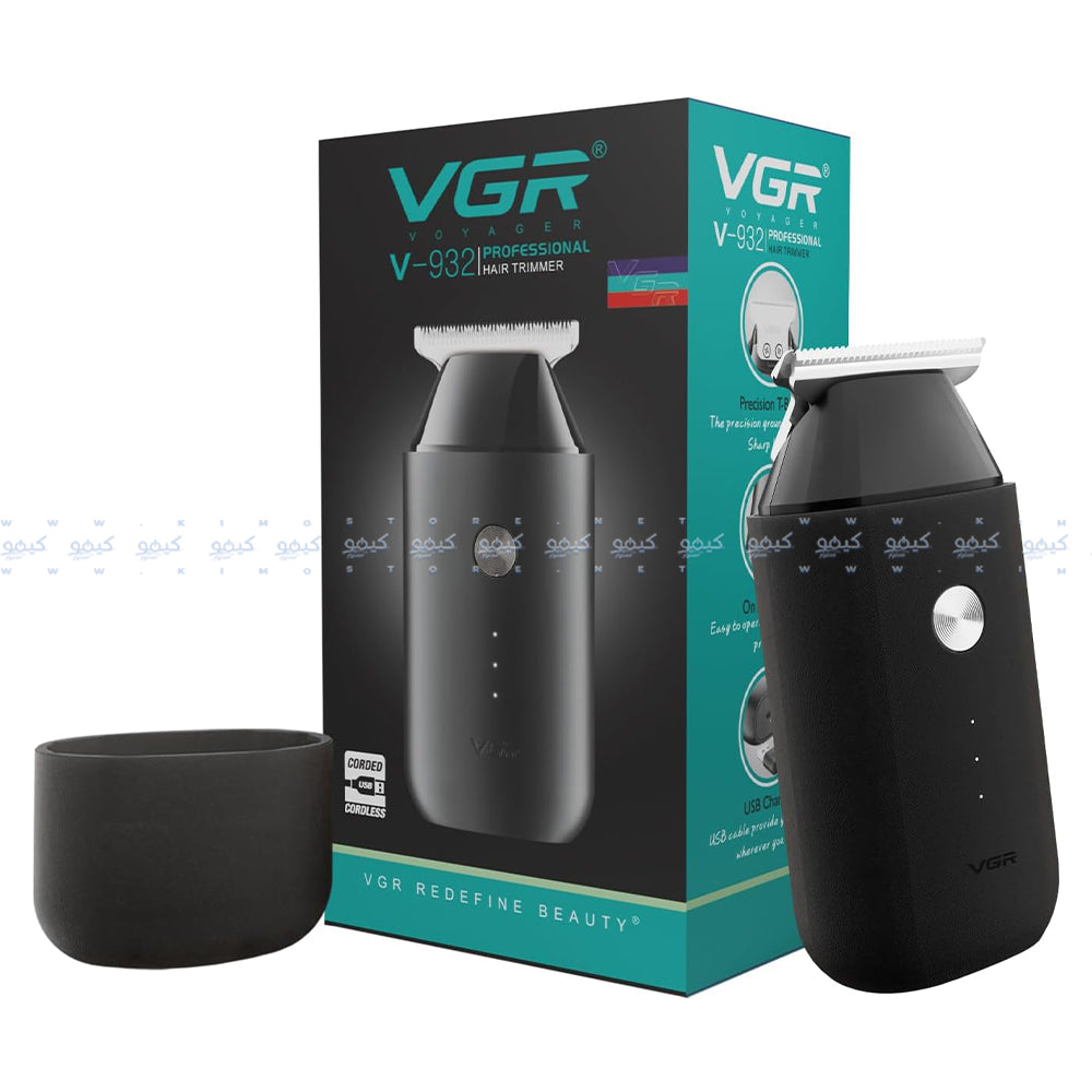 ماكينة تشذيب الشعر في جي ار بروفيشنال V-932 - أسود