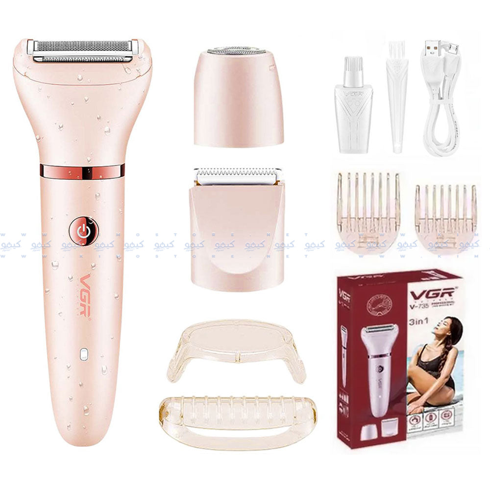VGR Professional Lady Shaver Set 3-in-1 V-735