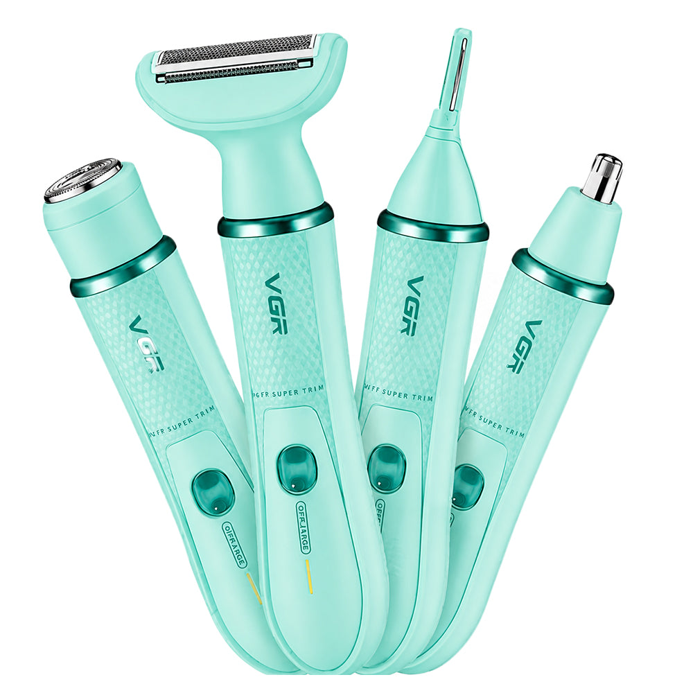 VGR Professional Lady Shaver Set 4-in-1 V-761
