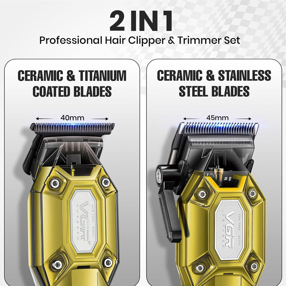 ماكينة قص و تشذيب الشعر في جي ار بروفيشنال V-600 & V-900