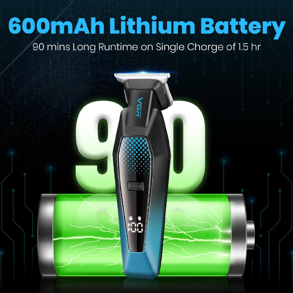 VGR Professional Hair Trimmer V-253 - Black x Gold