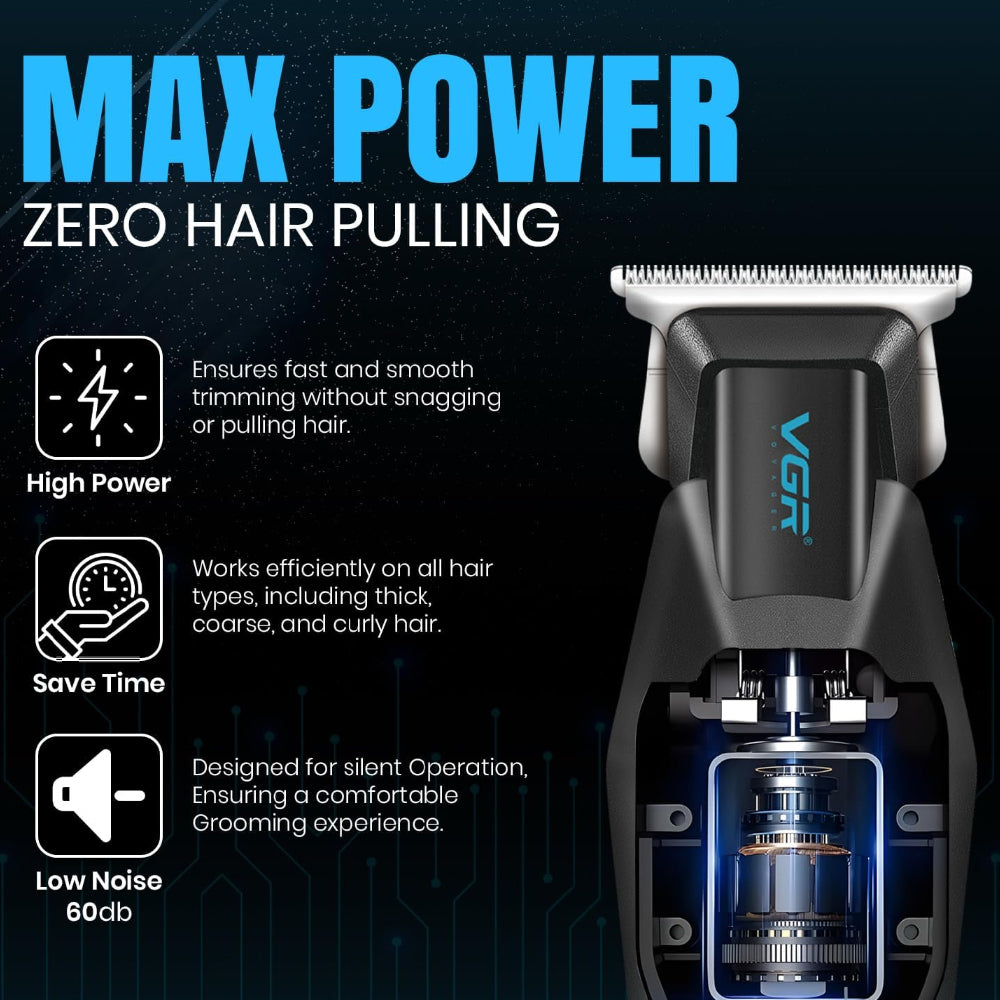 VGR Professional Hair Trimmer V-253 - Black x Gold