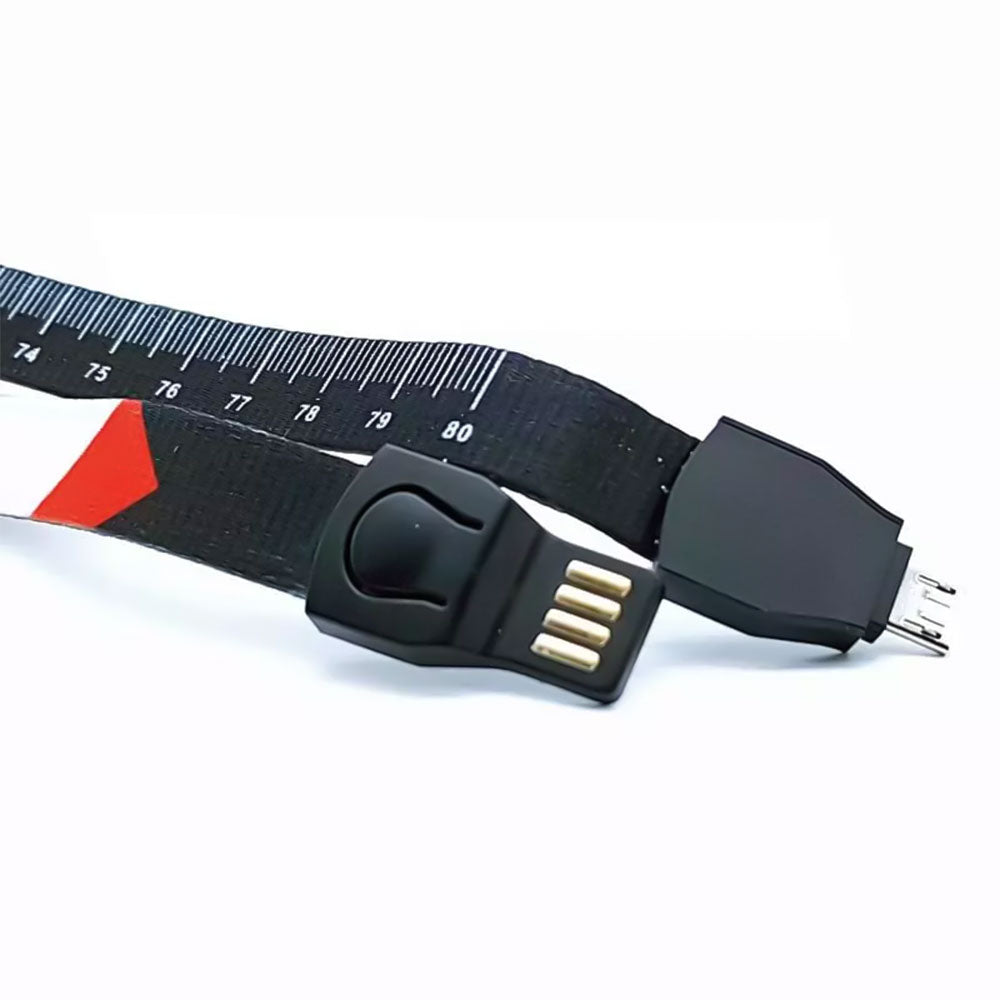 Vaptio Lanyard With Charging Data Cable Lightning + Micro + Type-C
