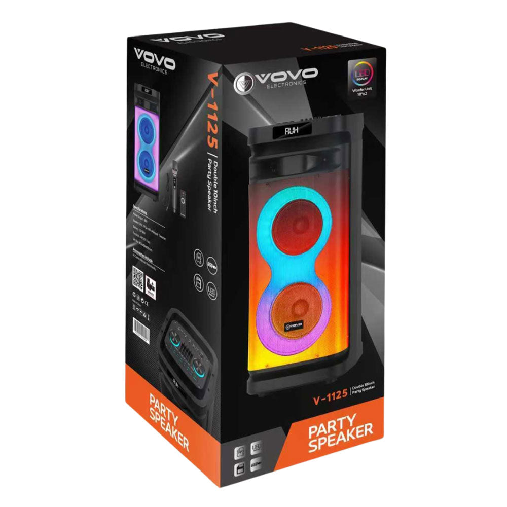Vovo V-1125 Party RGB Portable Bluetooth Speaker With Mic 1.0