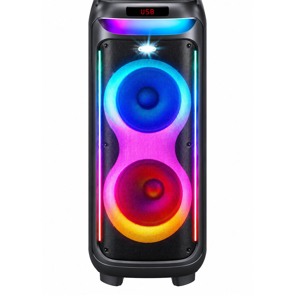 مكبر صوت فوفو متنقل Party RGB 1.0 مع مايك V-1175