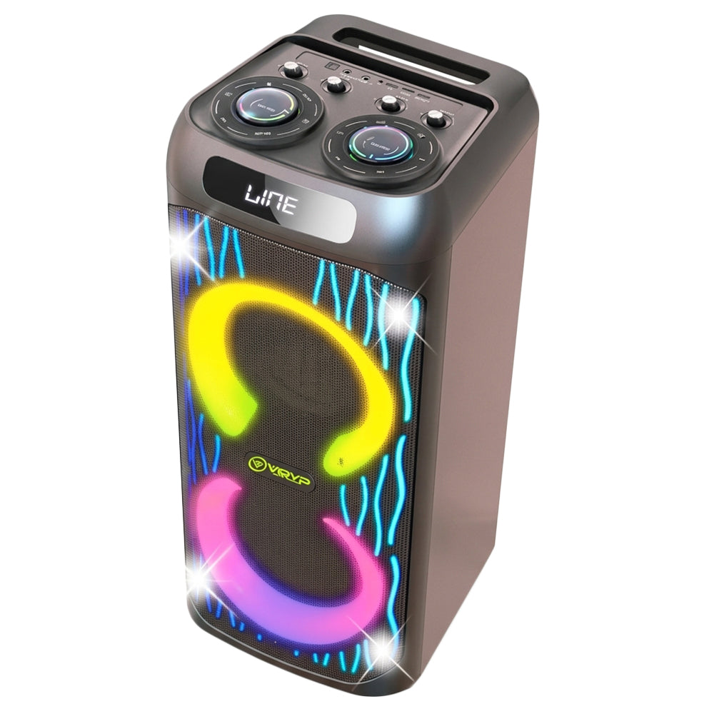سبيكر بلوتوث متنقل فوفو مع مايك V-1185 RGB 1.0