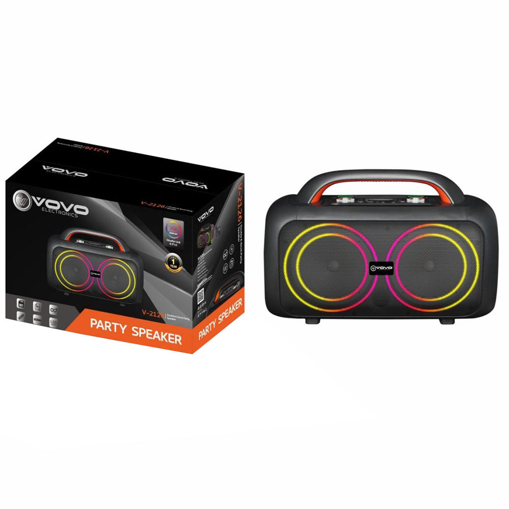 Vovo V-2126 RGB Portable Bluetooth Speaker With Mic 1.0