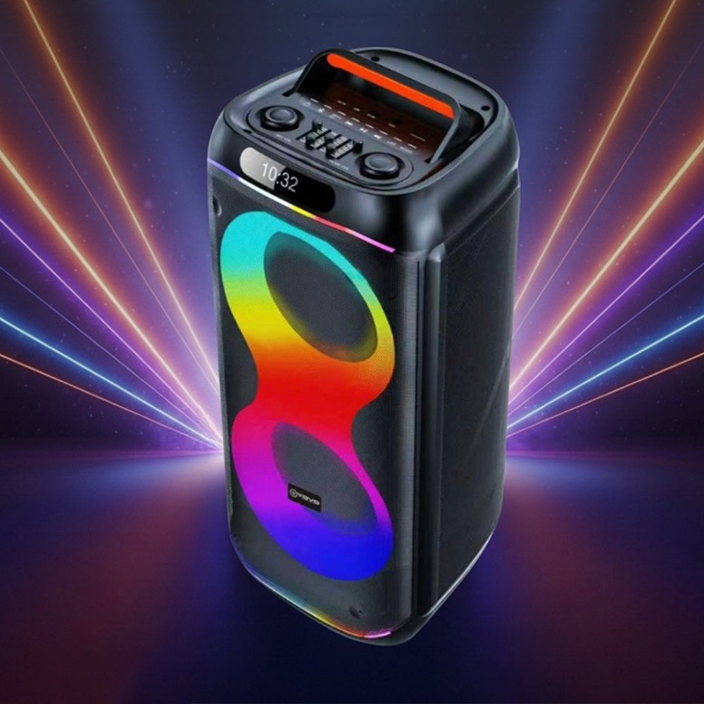 Vovo V-2855 RGB Portable Bluetooth Speaker With Mic 1.0