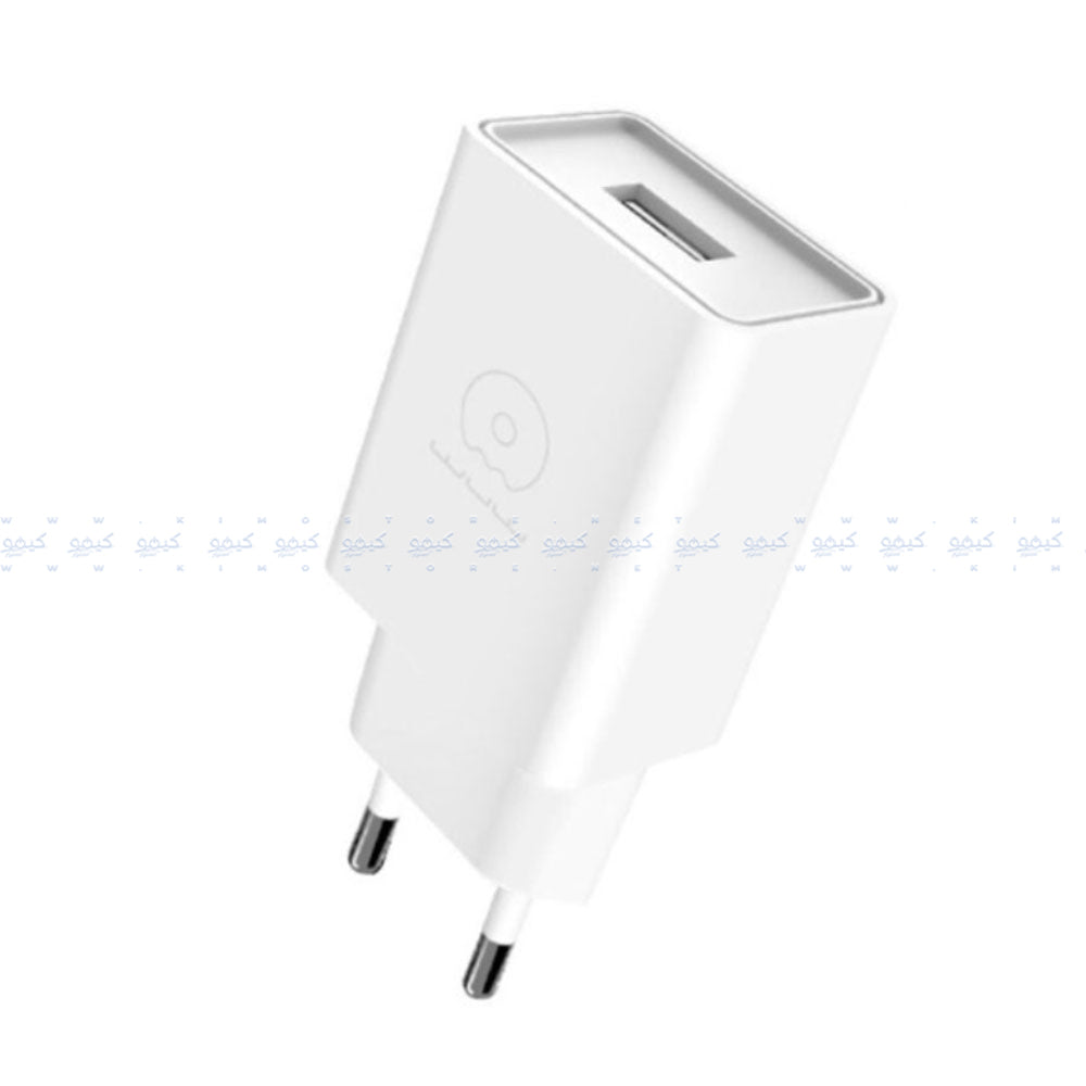 شاحن حائط واو مع كابل ميكرو بقوة 2.1 أمبير T82 - أبيض
