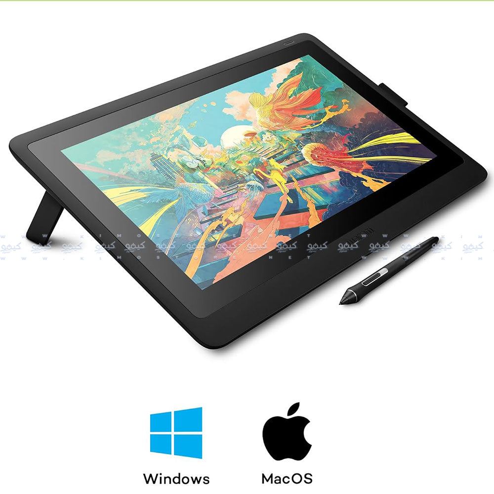 شاشة عرض ابداعية مع قلم واكوم 15.6 بوصة Cintiq 16 DTK1660K0B - أسود