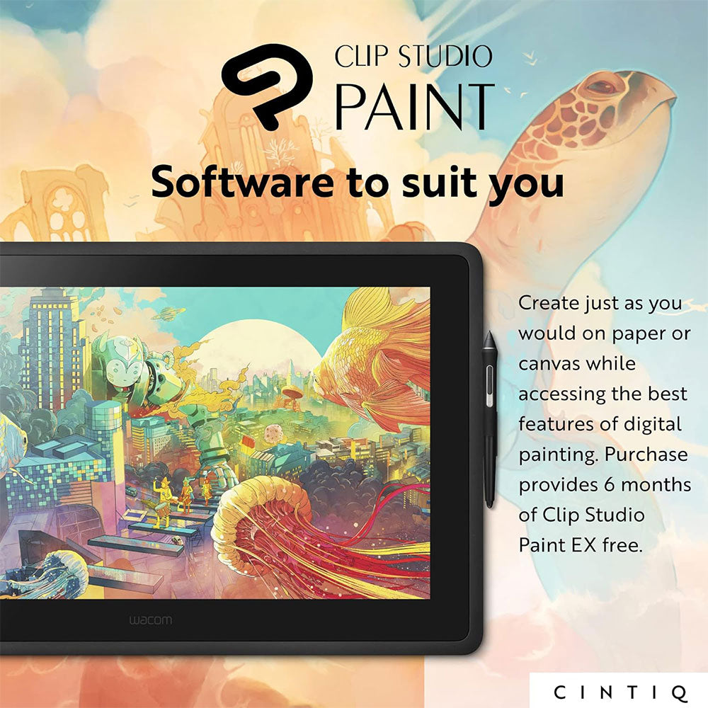 شاشة عرض ابداعية مع قلم واكوم 15.6 بوصة Cintiq 16 DTK1660K0B