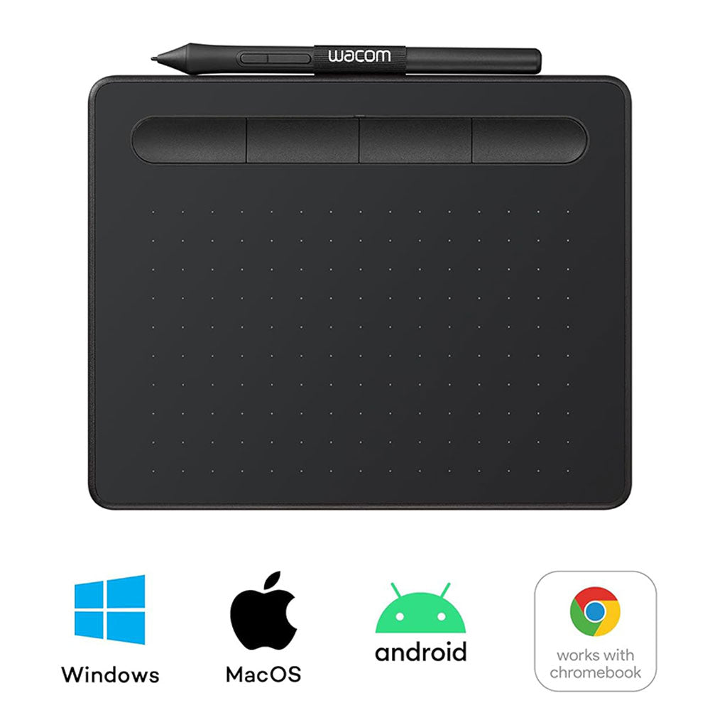 جرافيك تابلت واكوم إنتوس صغير CTL-4100K-N - أسود
