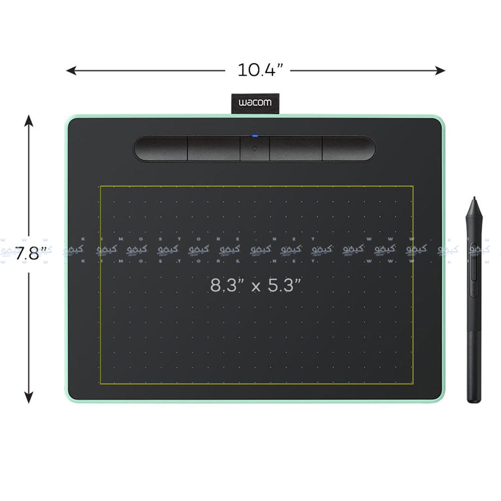 Wacom Intuos CTL-6100WLE-N Bluetooth Medium Graphic Tablet - Pistachio
