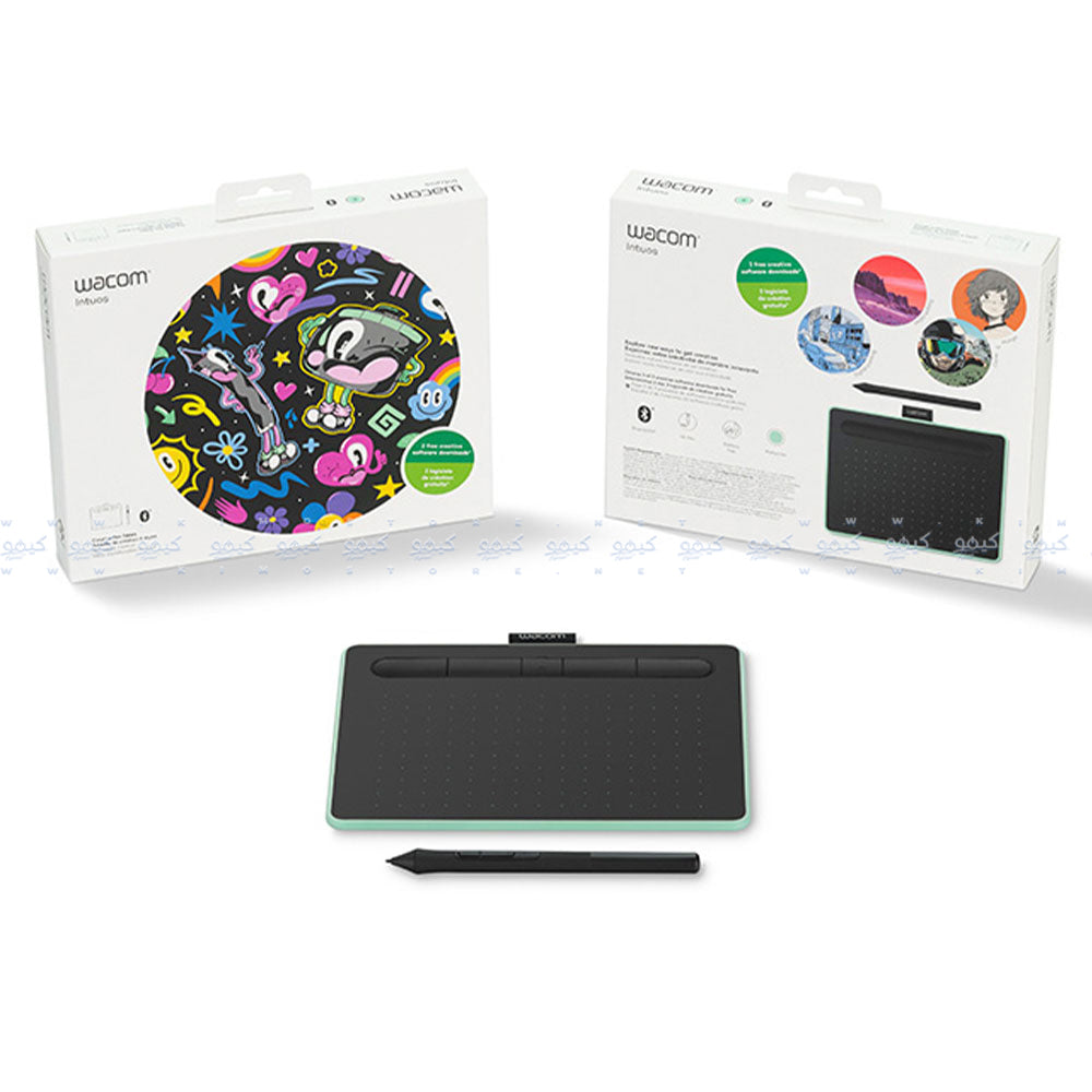 Wacom Intuos CTL-6100WLE-N Bluetooth Medium Graphic Tablet - Pistachio
