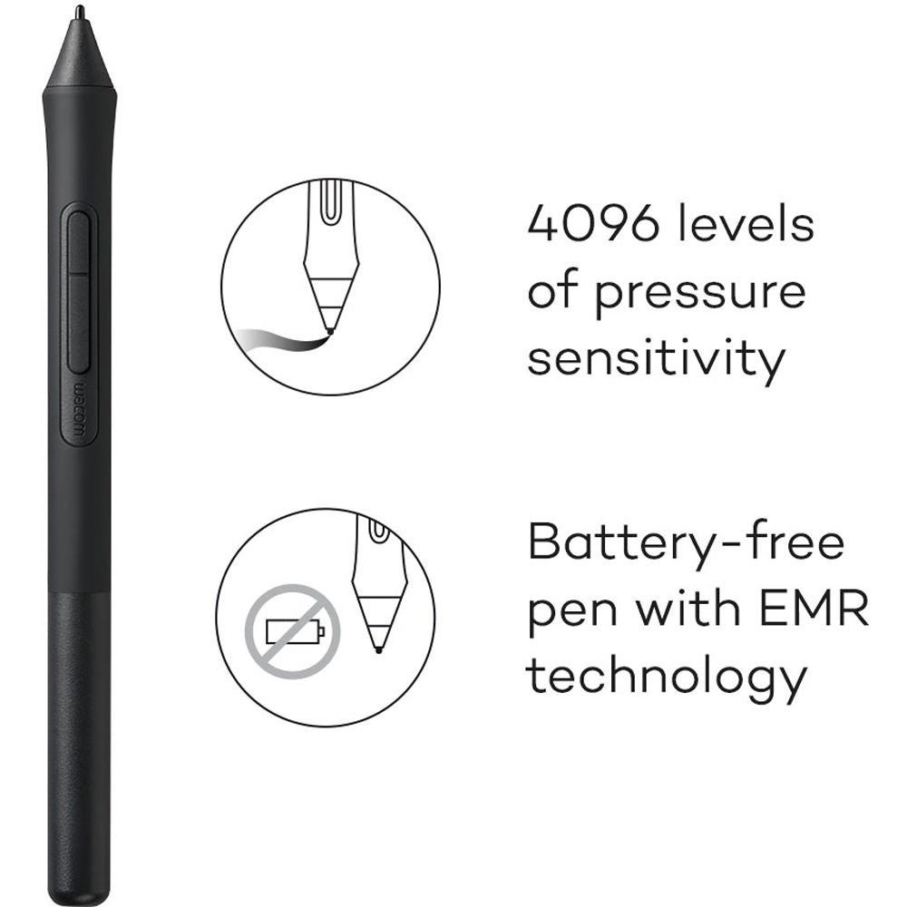 جرافيك تابلت واكوم متوسط بلوتوث Intuos CTL-6100WLK-N - أسود