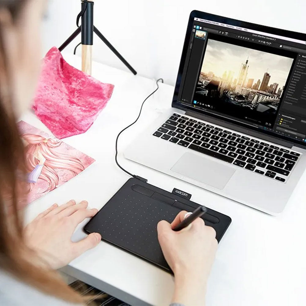 جرافيك تابلت واكوم إنتوس ميديم بلوتوث CTL-6100WLK-N - أسود