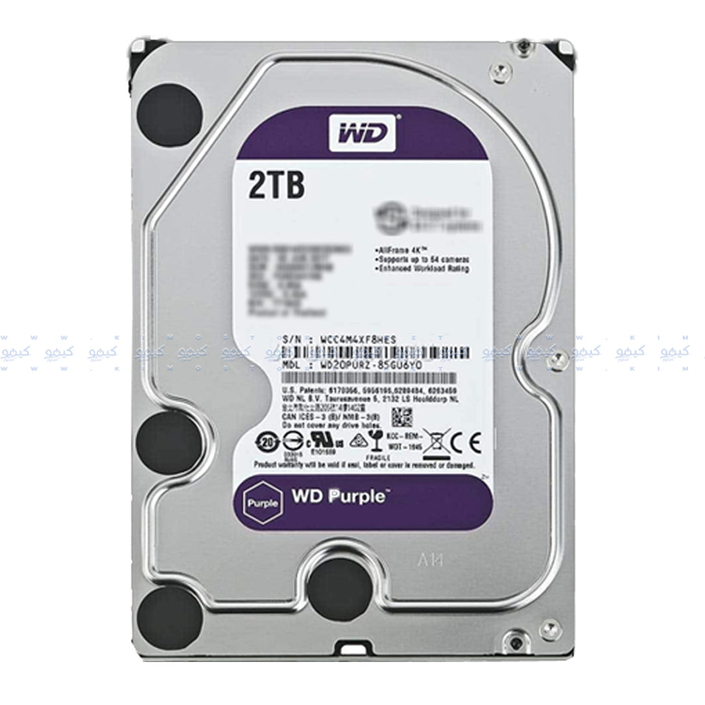 Western Digital Purple 2TB 3.5 Inch Internal Hard Drive (Original Used)