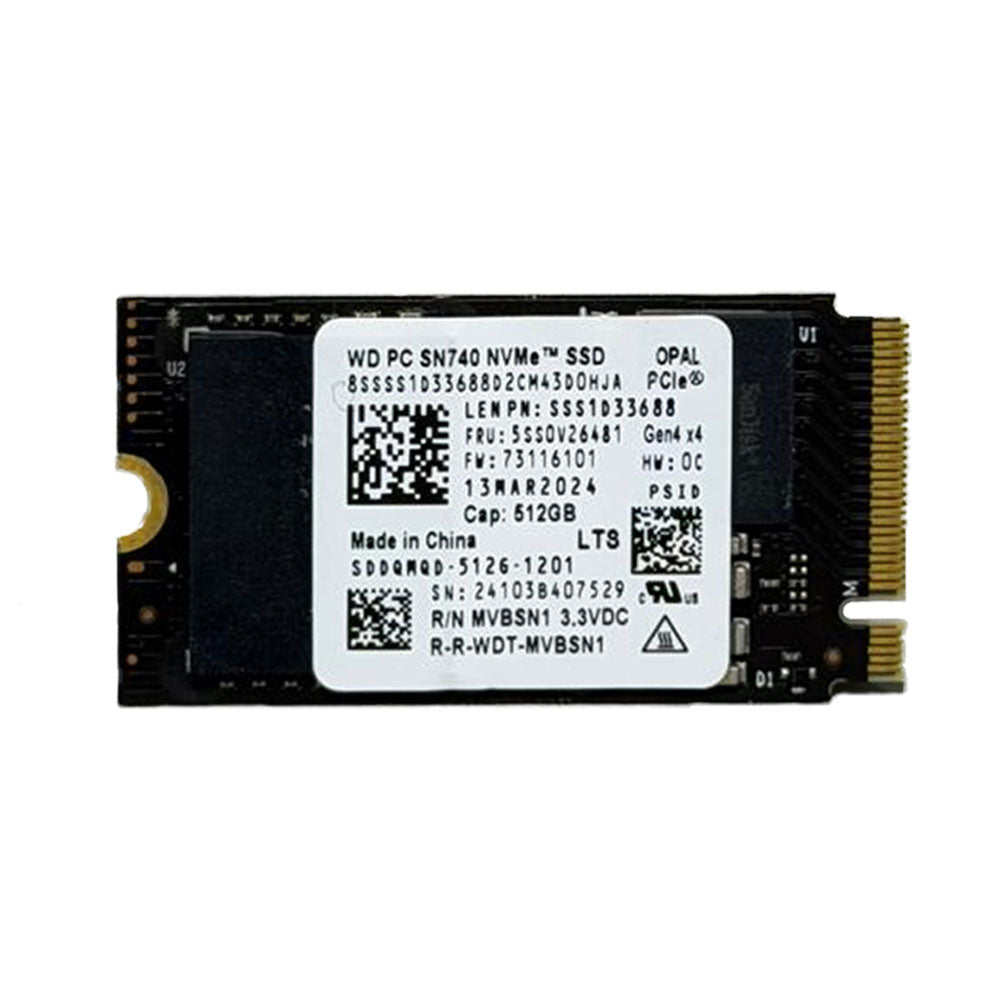 هارد درايف ويسترن ديجيتال 512 جيجابايت SN740 SDDQMQD NVMe PCIe M.2 2242 SSD (استعمال خارج)