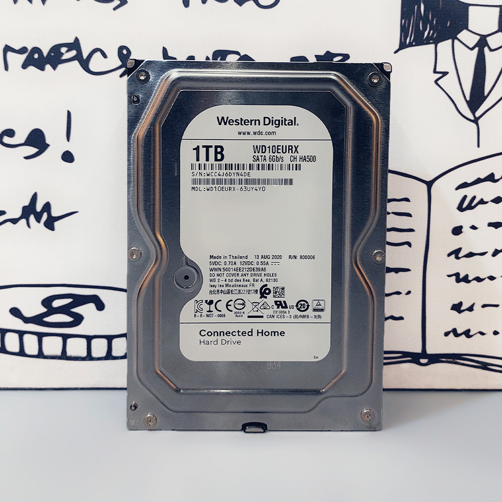 هارد درايف ويسترن ديجيتال 1 تيرابايت 3.5 بوصة داخلي للكمبيوتر (استعمال خارج)