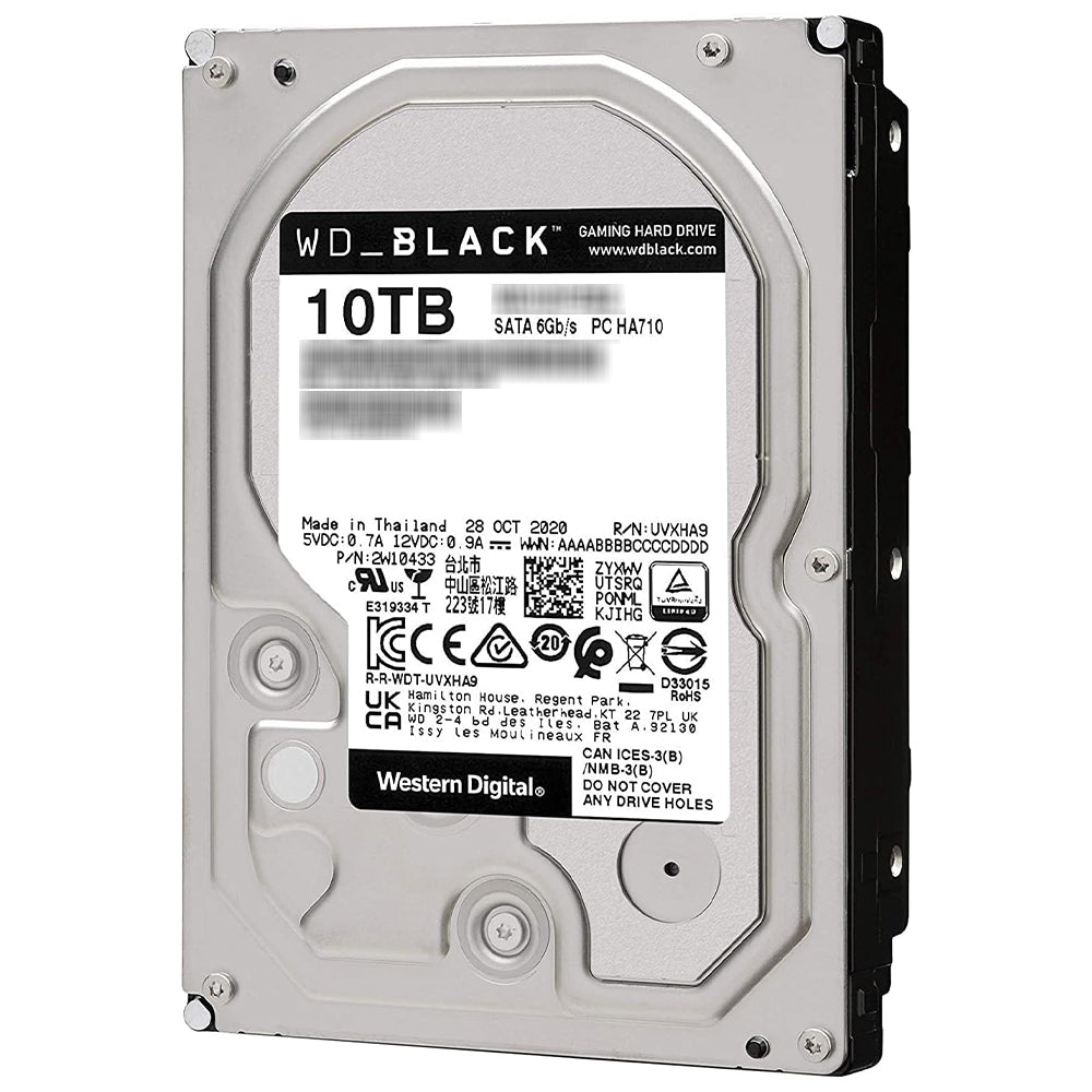 Western Digital Black 10TB 3.5 Inch Gaming Internal Hard Drive