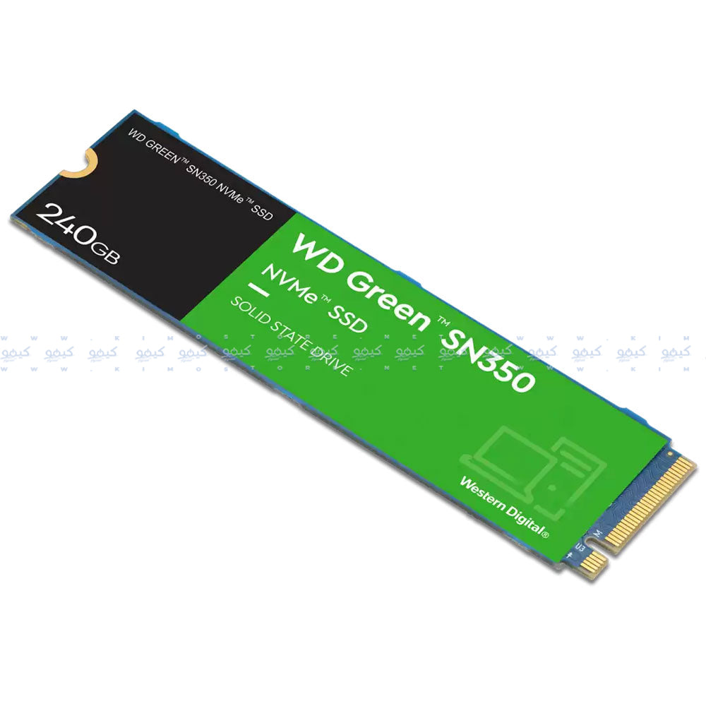 هارد درايف M.2 SSD ويسترن ديجيتال اخضر 240 جيجابايت SN350 NVMe PCIe