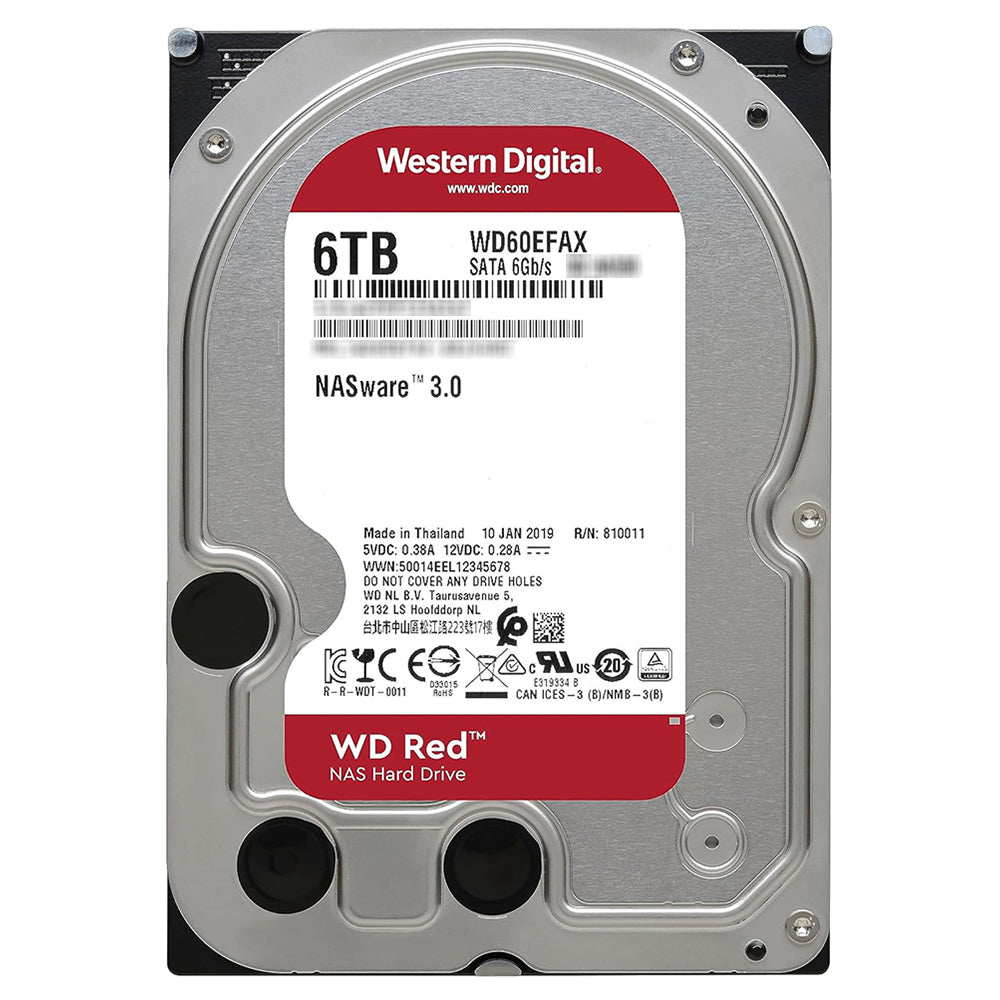 Western Digital Red NAS 6TB 3.5 Inch Server Internal Hard Drive