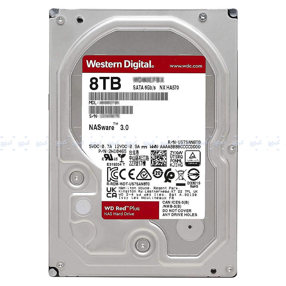 Western Digital Red Plus NAS 8TB 3.5 Inch Server Internal Hard Drive
