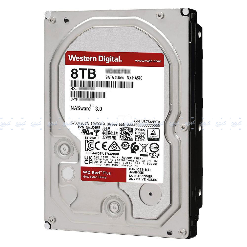 Western Digital Red Plus NAS 8TB 3.5 Inch Server Internal Hard Drive