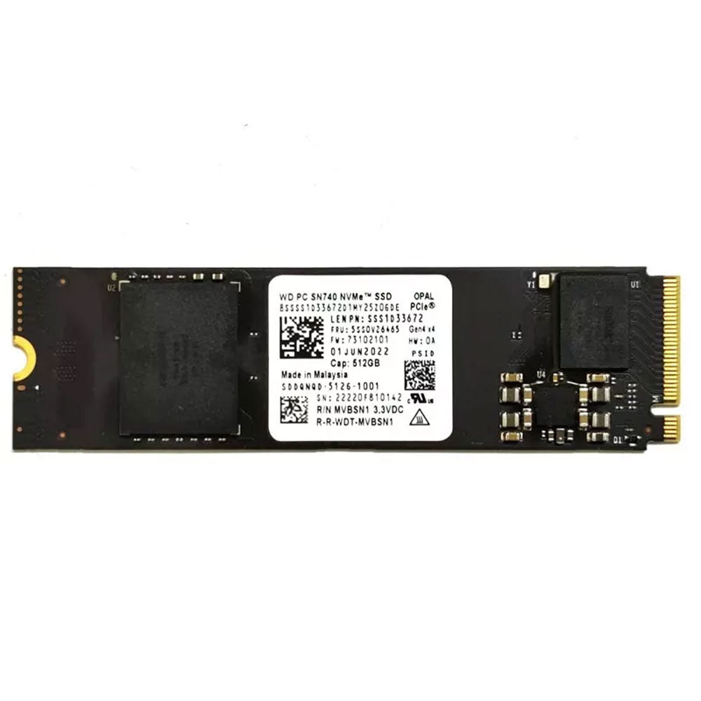 هارد درايف ويسترن ديجيتال 512 جيجابايت SN740 SDDPNQD NVMe PCIe M.2 2280 SSD (استعمال خارج)