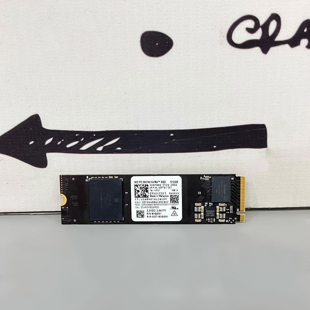 هارد درايف ويسترن ديجيتال 512 جيجابايت SN740 SDDPNQD NVMe PCIe M.2 2280 SSD (استعمال خارج)