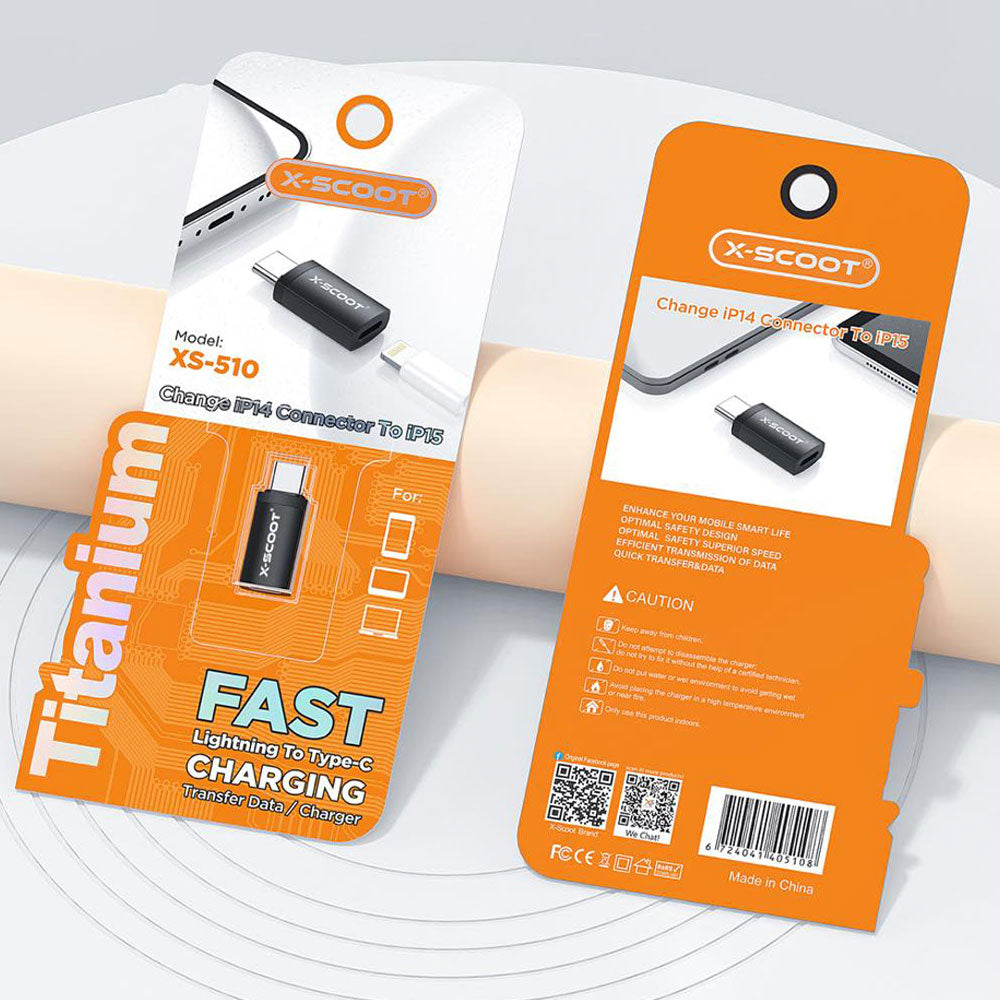 X-Scoot XS-510 Lightning To Type-C Adapter Converter