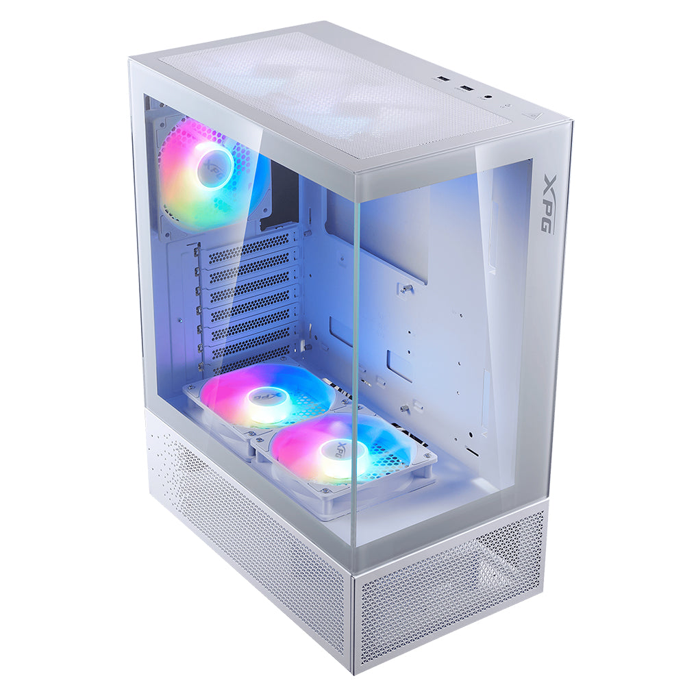 XPG INVADER X MINI ARGB Gaming Mid Tower Case - White