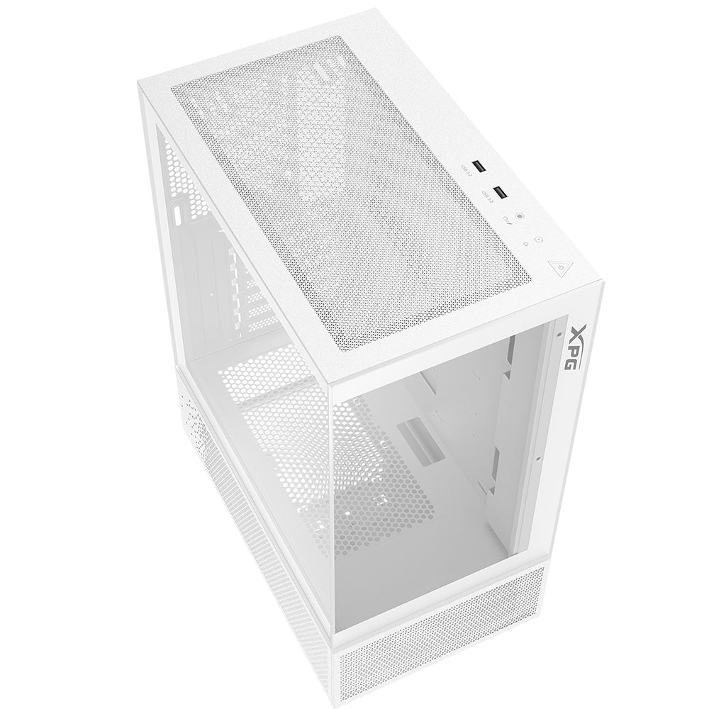 XPG INVADER X MINI ARGB Gaming Mid Tower Case - White