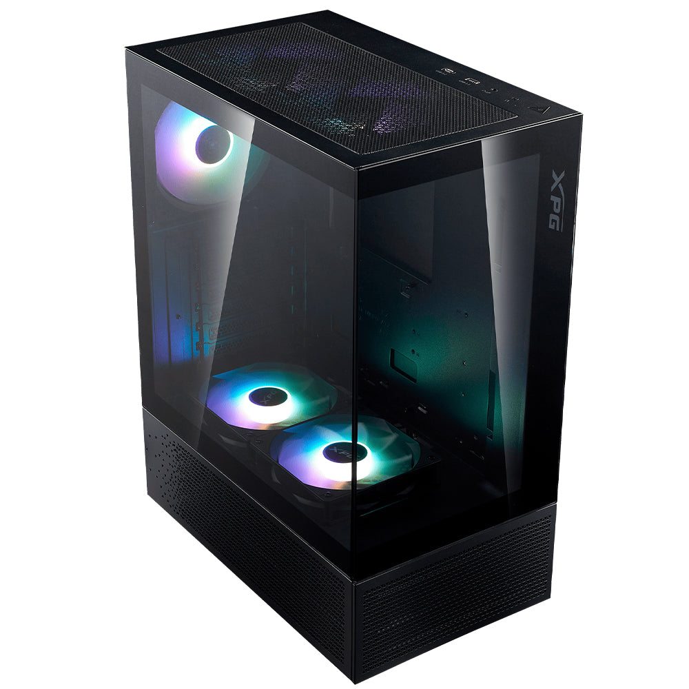 كيس ميد تاور إكس بي جي ARGB جيمنج INVADER X MINI + باور سبلاي 80 بلس ذهبي 750 وات Kyber