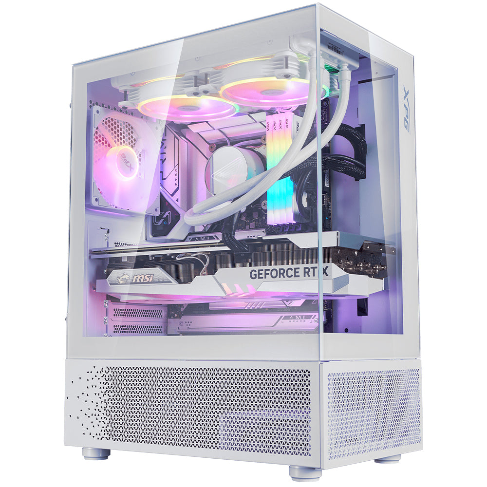 كيس ميد تاور إكس بي جي ARGB جيمنج INVADER X MINI + باور سبلاي 80 بلس ذهبي 750 وات Kyber
