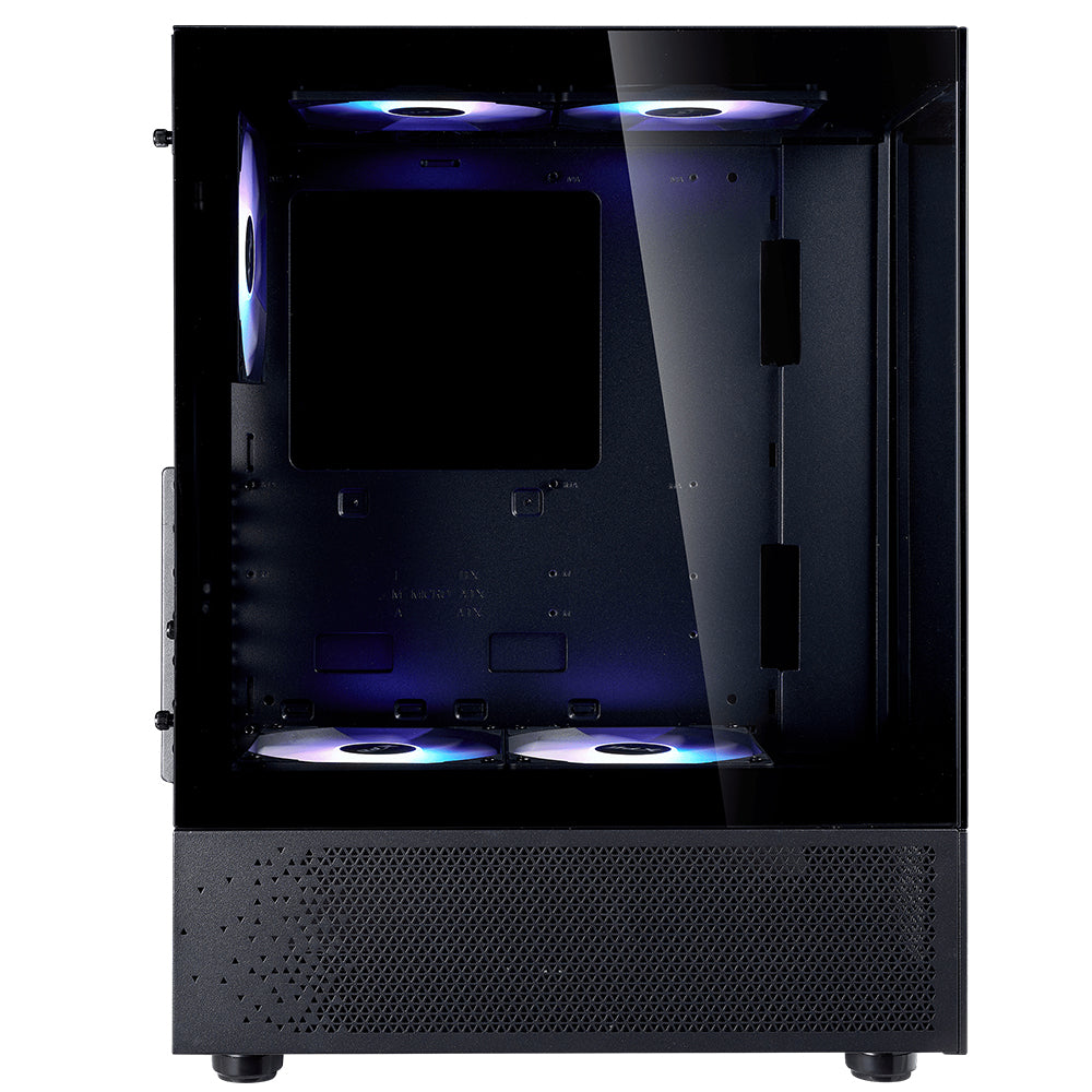 كيس ميد تاور إكس بي جي ARGB جيمنج INVADER X MINI + باور سبلاي 80 بلس ذهبي 750 وات Kyber