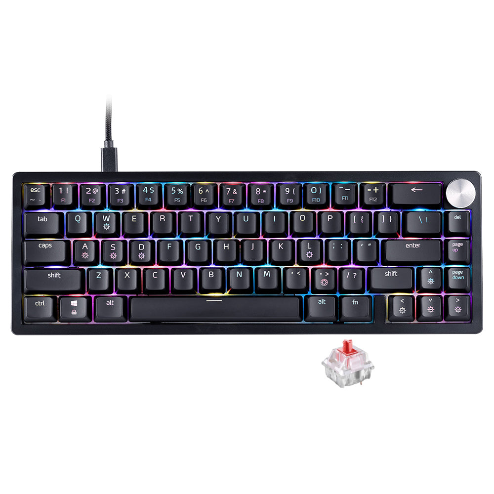 XPG SORCERER Mini Red Switch Wired RGB Gaming Keyboard English - Black