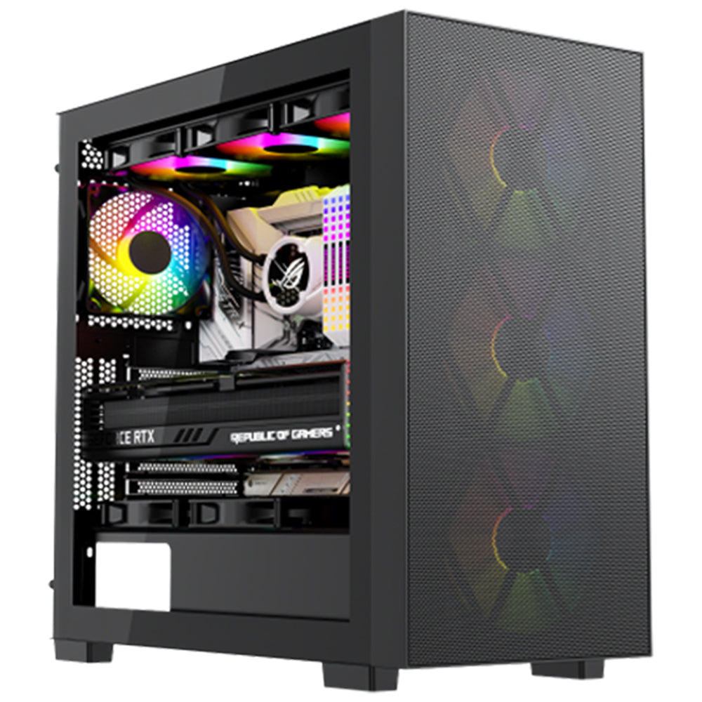 كيس ميد تاور زاندر ARGB جيمنج Velox Max + باور سبلاي 80 بلس برونزي 850 وات