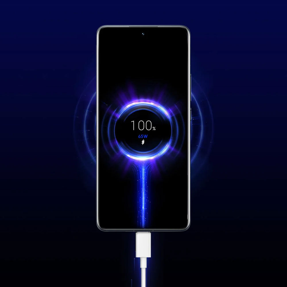 شاحن حائط انكر بمنفذ تايب سي + يو اس بي  شحن سريع AD652GUK GaN +كابل شاحن تايب سي - ابيض