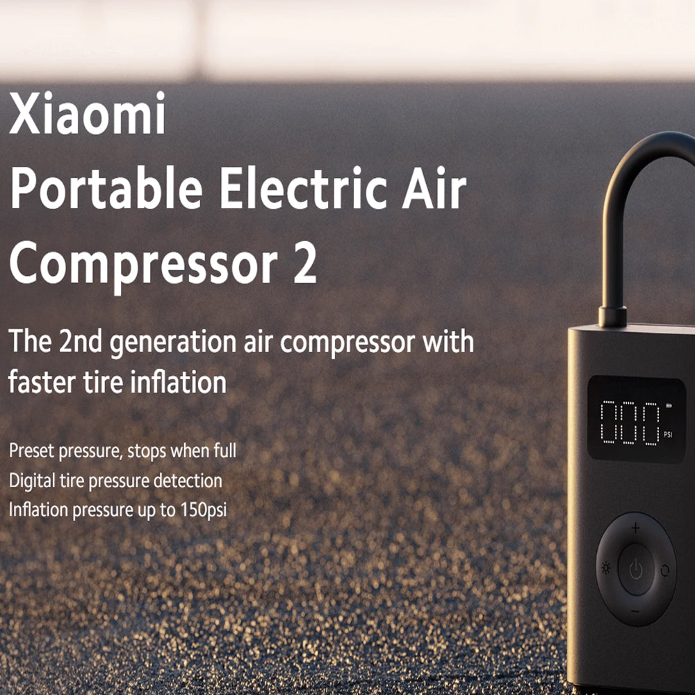 ضاغط 2 كهربائي محمول شاومي MJCQB06QW - أسود