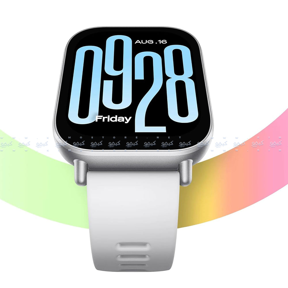 Xiaomi Redmi Watch 5 Active M2351W1 Smart Watch Matte Silver Plastic Case With Silver Gray TPU Strap