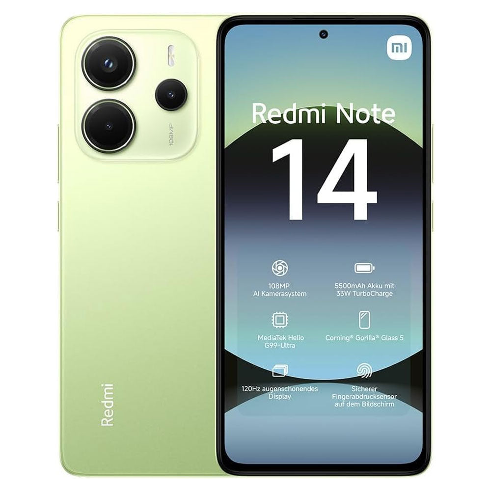 موبايل شاومي ريدمي Note 14 ثنائي الشريحة (256 جيجابايت / 8 جيجابايت رام / شاشة 6.67 بوصة / تقنية 4G LTE)