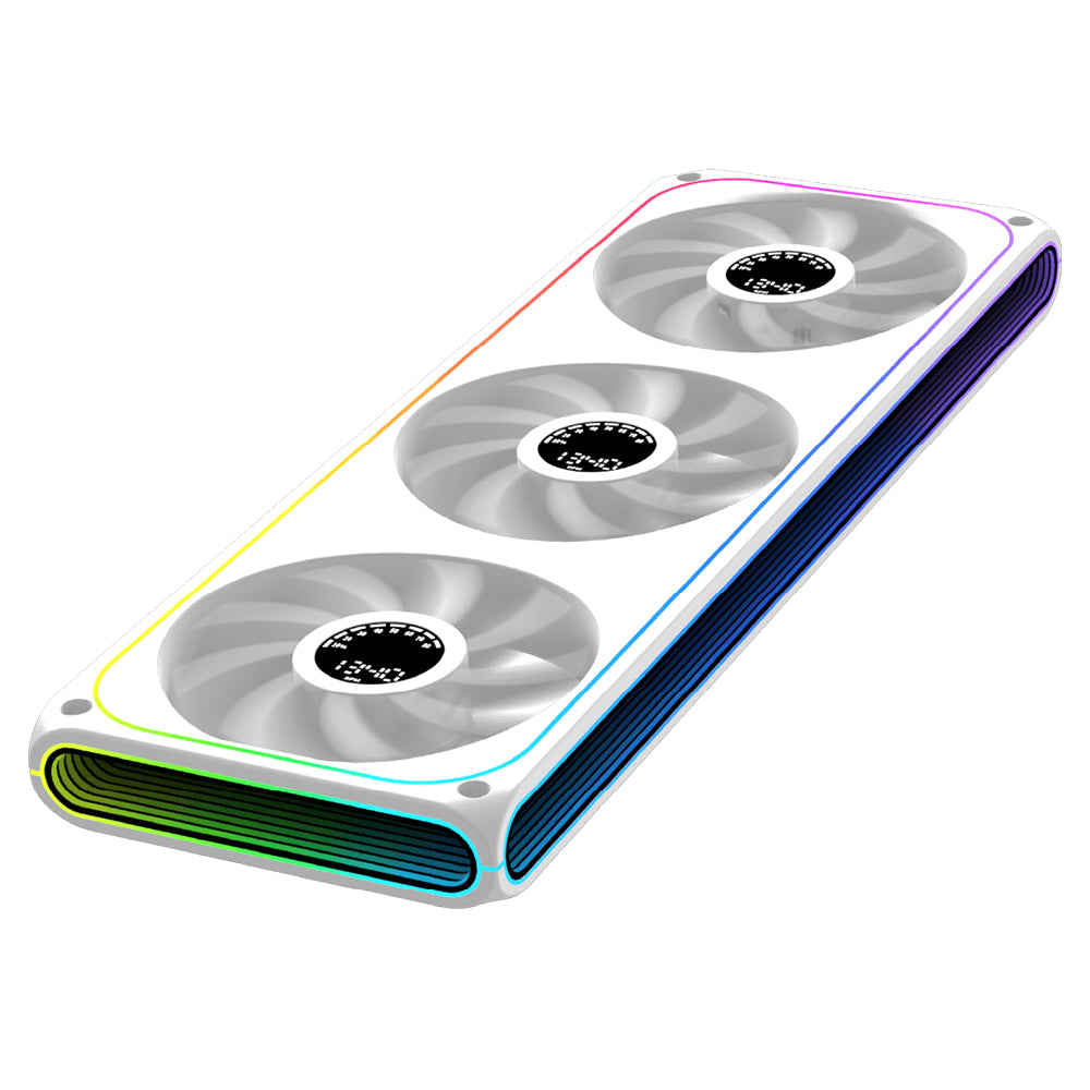 Xigmatek Aero DGT 360 Arctic Reverse Digital LCD Triple Case Fan Kit