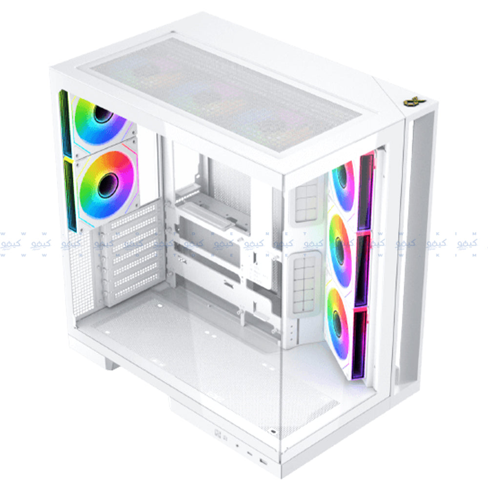 كيس سوبر تاور زيجماتيك ARGB جيمنج Aqua 7 Arctic